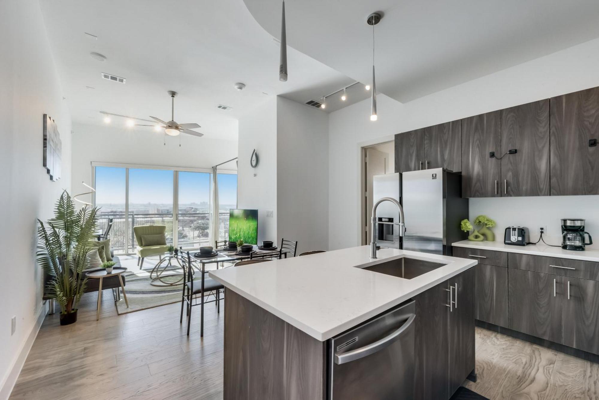 Snappy Loft Style 2Br I Gym I Parking I Workspace Dallas Eksteriør billede